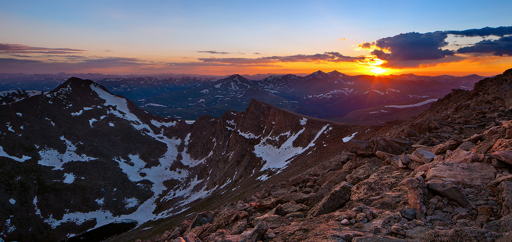 Mount Evans, Colorado,sunset,Sawtooth
