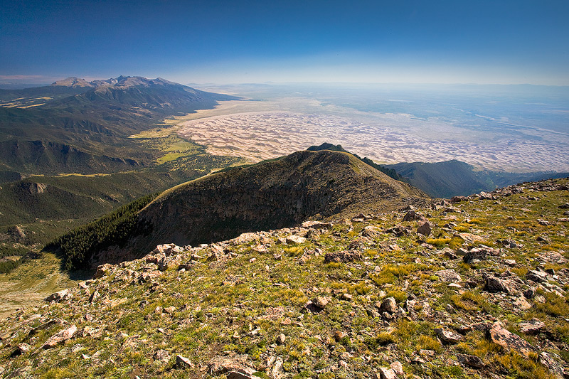View from summit of 13,500 ft Mount Herard.