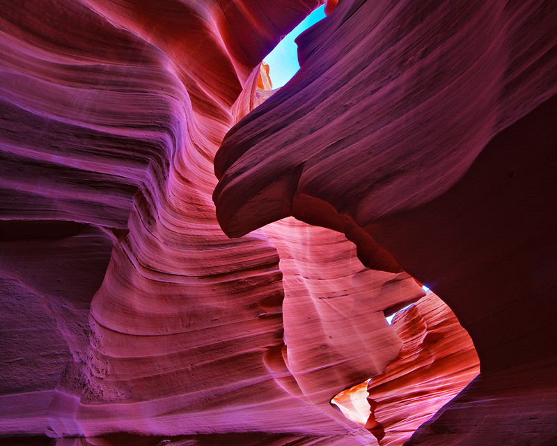 Animal-like forms in the slot canyon.