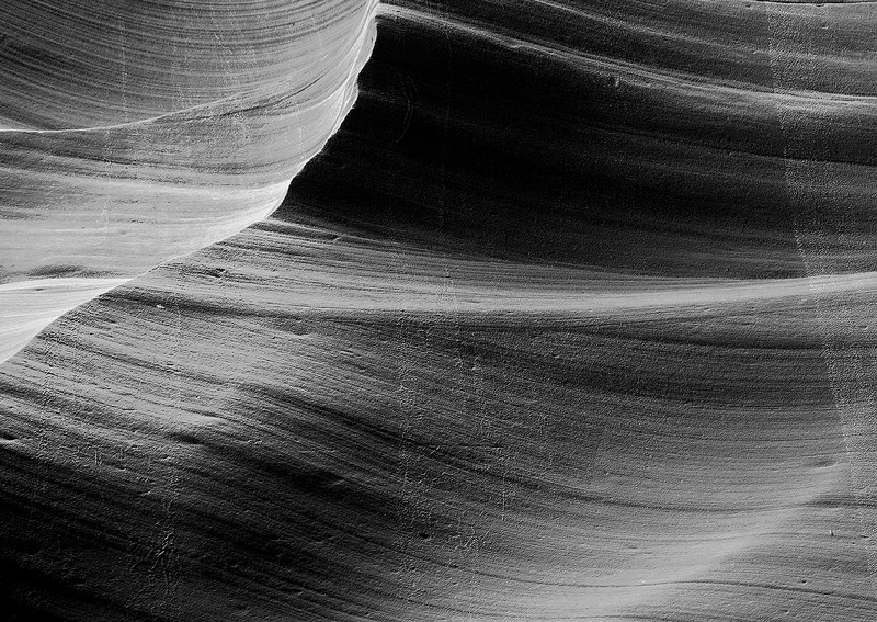 Sandstone Waves in the Antelope slot canyon.