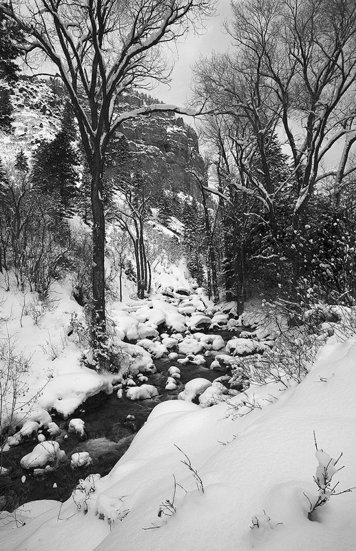 Grizzly Creek, Colorado in Winter