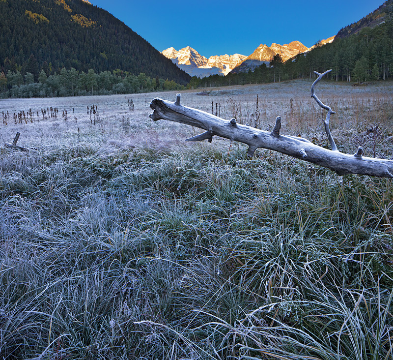 Maroon Creek area, on a frosty morning in late September.