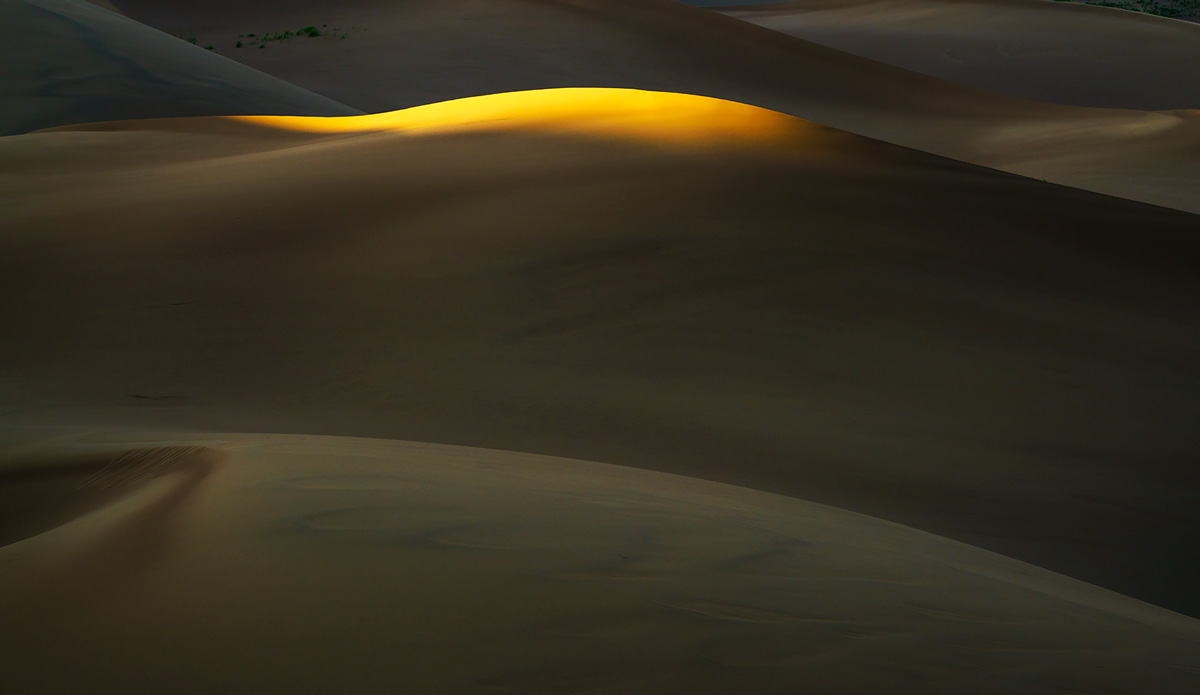 Last light in the dune field.