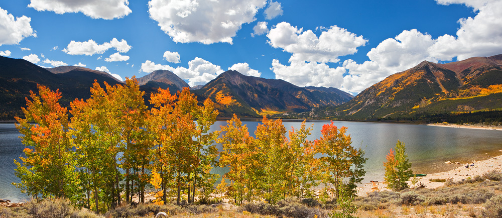 Fall colors at Twin Lakes, September 2014.