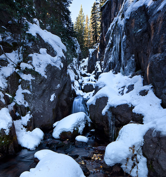 The upper portion of Venable Falls, looking very Winter-like!