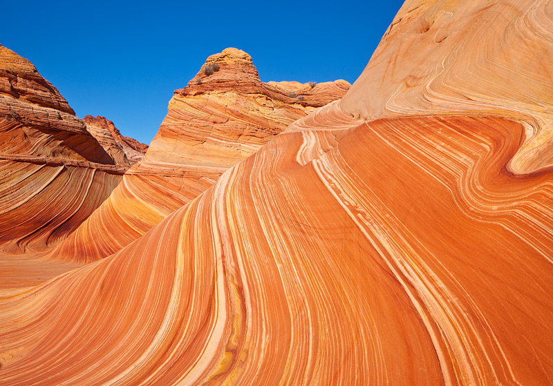 Classic entrance to the Wave in Coyote Buttes.