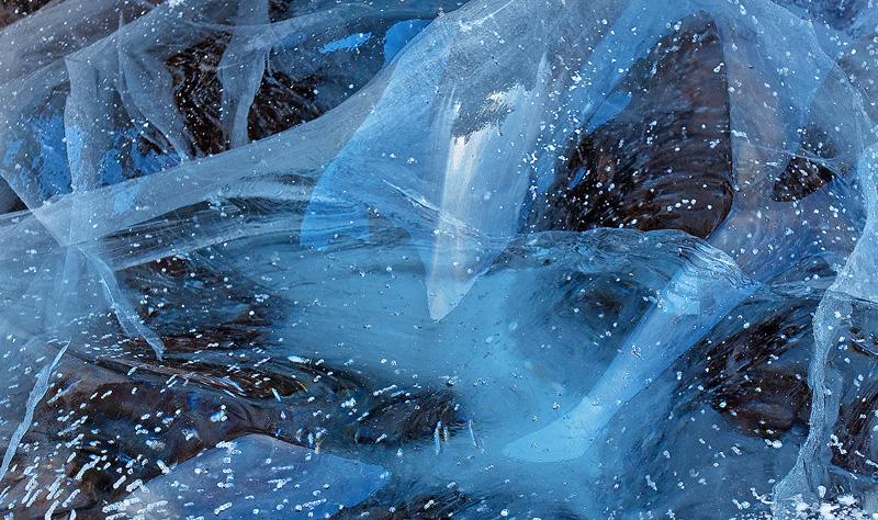 Ice abstract, Dream Lake, Colorado (Rocky Mountain National Park)