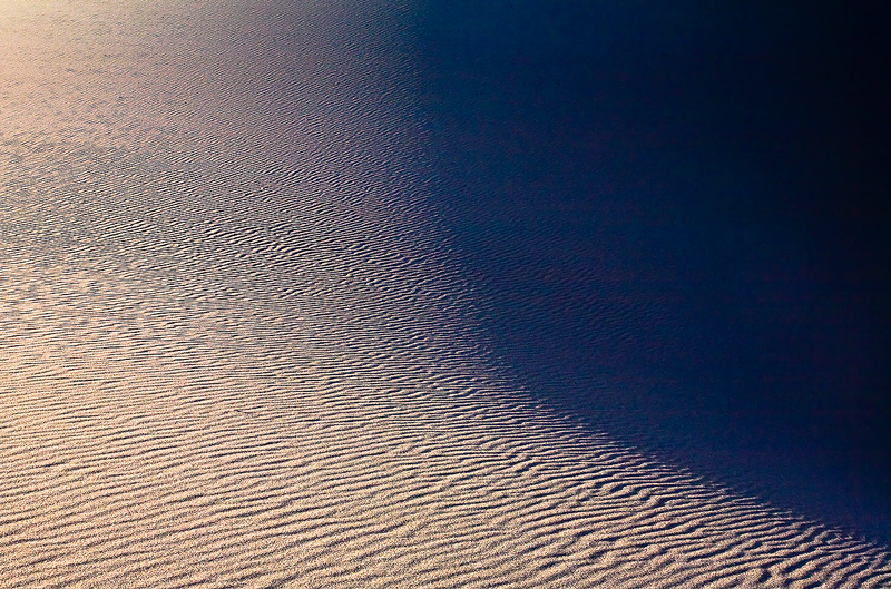 Light and shadow in the dunes.