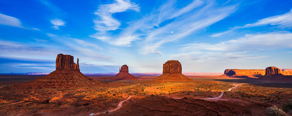 Sunset at Monument Valley